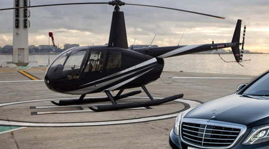 Corporate helicopter charter
